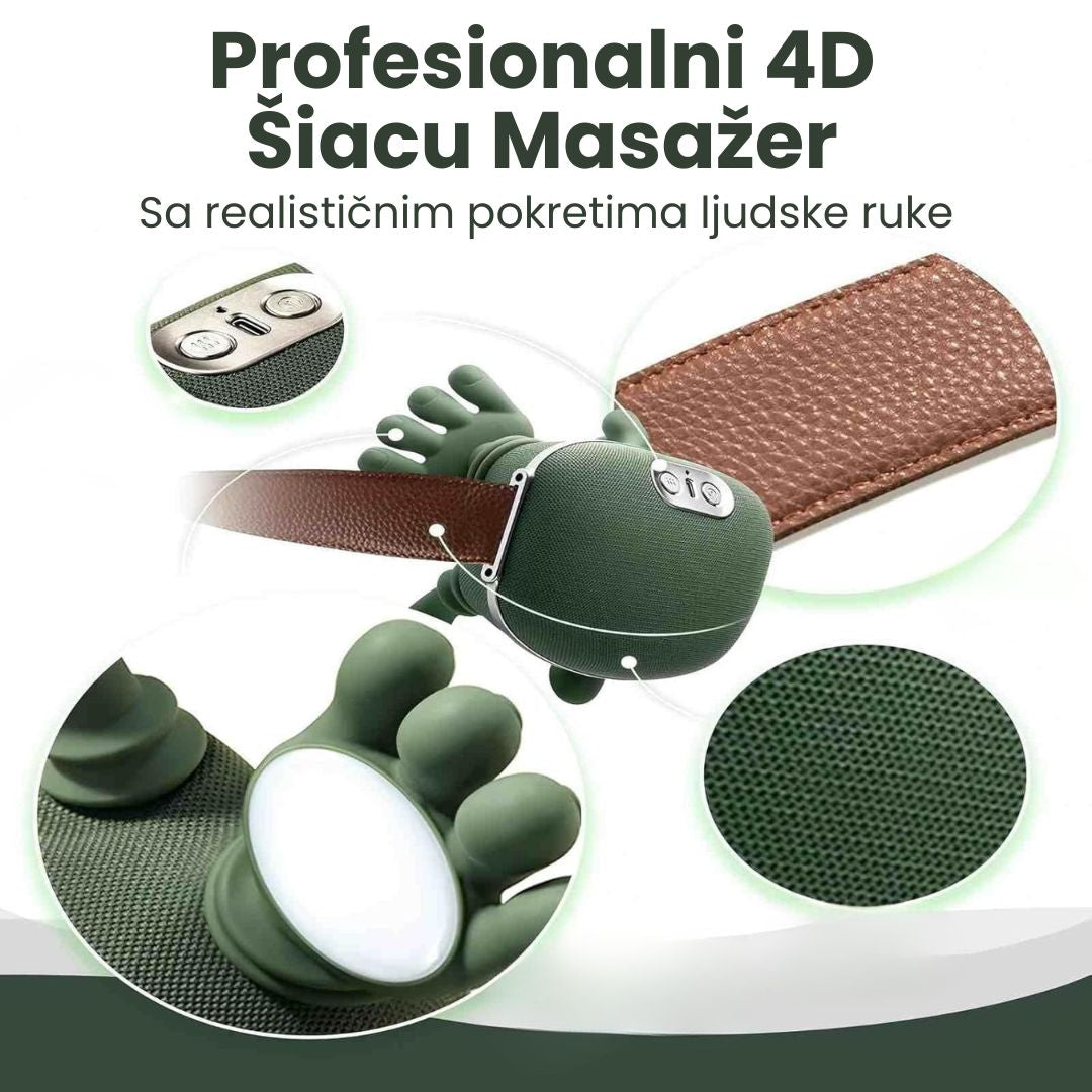 4D Profesionalni Šijacu masažer sa imitacijom ljudskih ruku